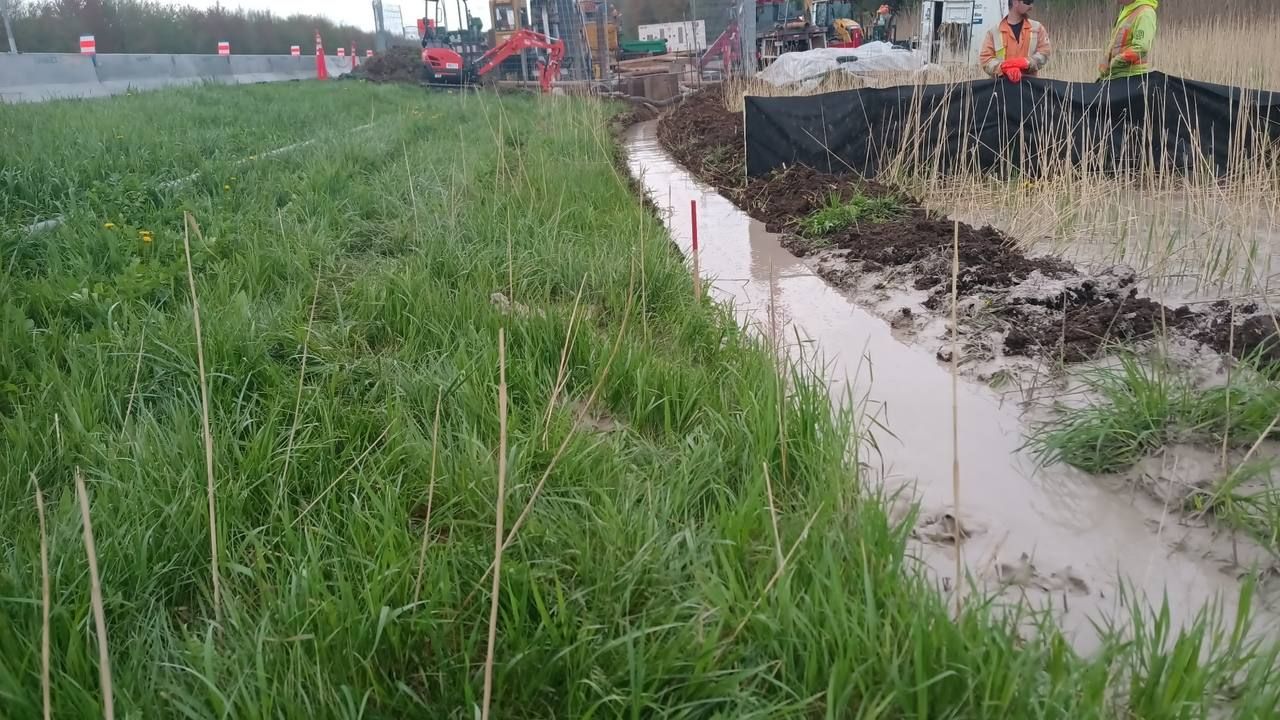 Résurgence de boue de forage
